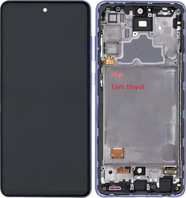 Samsung Galaxy A72 - SM-A725 Lcd Ekran Dokunmatik  Kalite ÇITALI MOR - Image 1