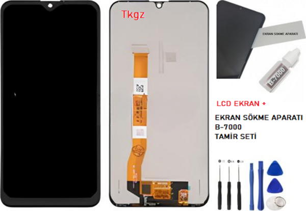 OPPO REALMİ C3 Lcd Ekran Dokunmatik  Kalite + B-7000 + TAMİR SETİ - Image 1