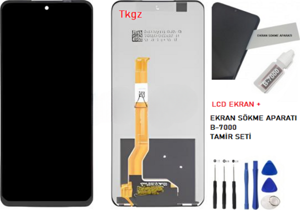 OPPO REALMİ C55 Lcd Ekran Dokunmatik  Kalite + B-7000 + TAMİR SETİ - Image 1