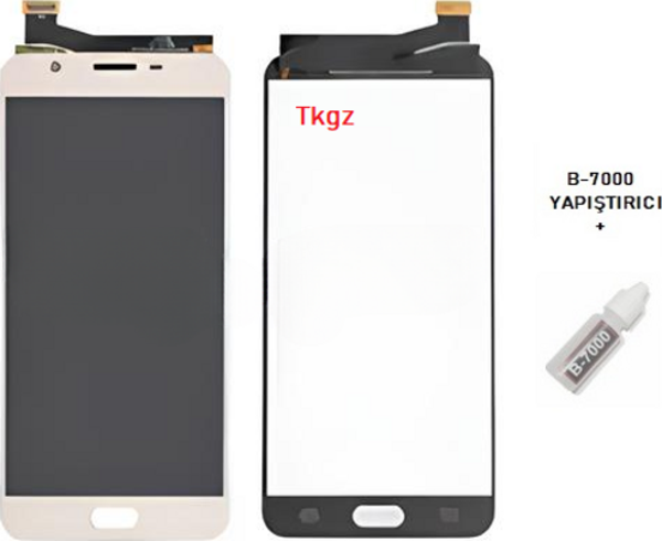 Samsung Galaxy J7 PRİME  - SM-G610F Lcd Ekran Dokunmatik  Kalite GOLD + B-7000 - Image 1