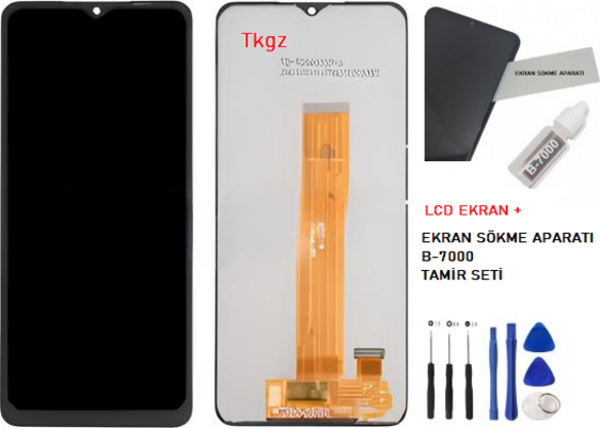 Samsung Galaxy M12 - SM-M127 Lcd Ekran Dokunmatik  Kalite + B-7000 + TAMİR SETİ - Image 1