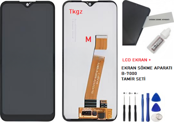 Samsung Galaxy A01M - SM-A015M Lcd Ekran Dokunmatik  Kalite + B-7000 + TAMİR SETİ - Image 1