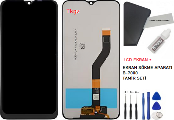 Samsung Galaxy A10S - SM-A107 Lcd Ekran Dokunmatik  Kalite + B-7000 + TAMİR SETİ - Image 1