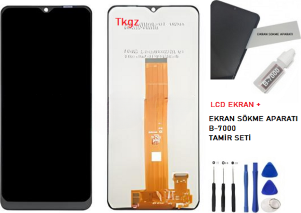 Samsung Galaxy A12  - SM-A125 Lcd Ekran Dokunmatik  Kalite + B-7000 + TAMİR SETİ - Image 1