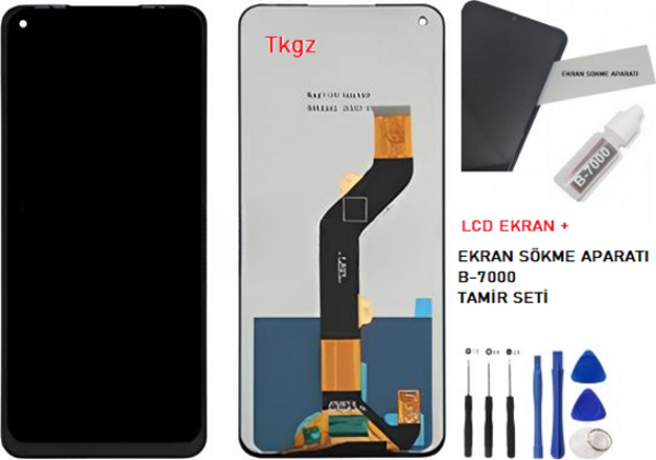 Tekno Spark 6 Lcd Ekran Dokunmatik  Kalite + B-7000 + TAMİR SETİ - Image 1