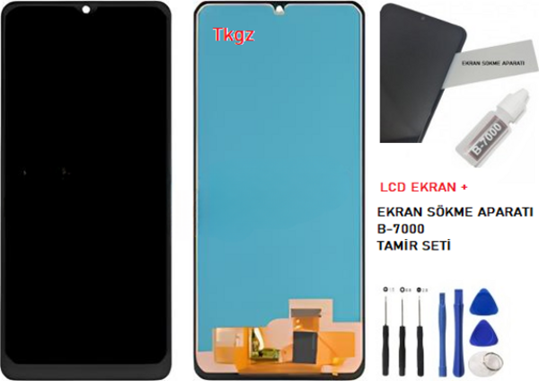 Samsung Galaxy A22  -4G - SM-A225 Lcd Ekran Dokunmatik  Kalite + B-7000 + TAMİR SETİ - Image 1