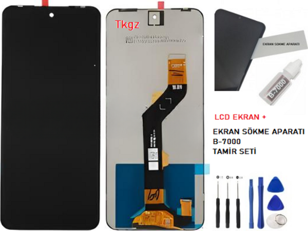 Tekno SPARK GO 2023 Lcd Ekran Dokunmatik  Kalite + B-7000 + TAMİR SETİ - Image 1