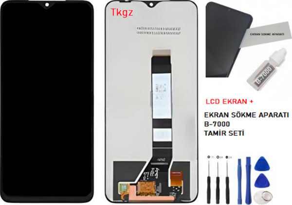 Xiaomi Redmi 9T Lcd Ekran Dokunmatik  Kalite + B-7000 + TAMİR SETİ - Image 1