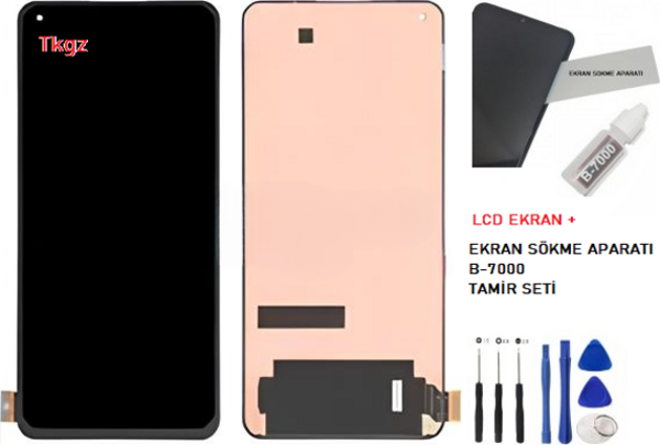Xiaomi Mi 11 LİTE Lcd Ekran Dokunmatik  Kalite + B-7000 + TAMİR SETİ - Image 1