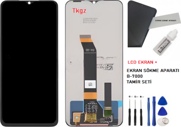 Xiaomi Redmi Note 11E Lcd Ekran Dokunmatik  Kalite + B-7000 + TAMİR SETİ - Image 1