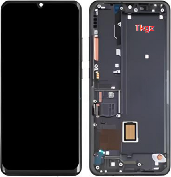 Xiaomi Mİ NOTE 10 LİTE Lcd Ekran Dokunmatik  Kalite ÇITALI SİYAH - Image 1