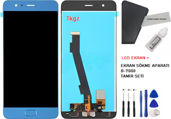 Xiaomi Mİ NOTE 3 Lcd Ekran Dokunmatik  Kalite MAVİ + B-7000 + TAMİR SETİ - Image 1