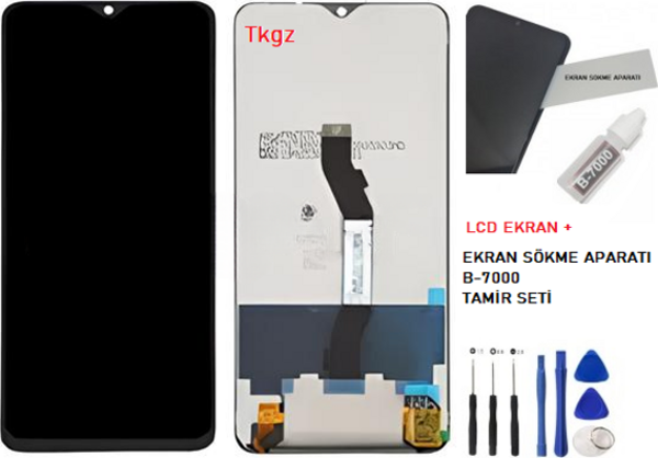 Xiaomi Redmi NOTE 8 PRO Lcd Ekran Dokunmatik  Kalite + B-7000 + TAMİR SETİ - Image 1