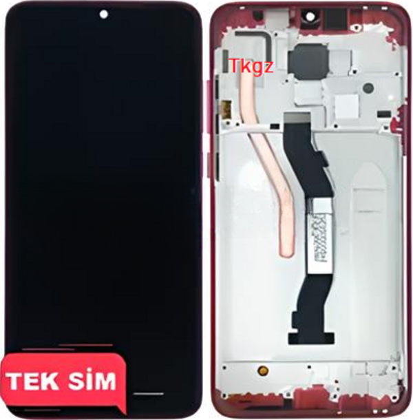 Xiaomi Redmi NOTE 8 PRO Lcd Ekran Dokunmatik  Kalite ÇITALI KIRMIZI - Image 1