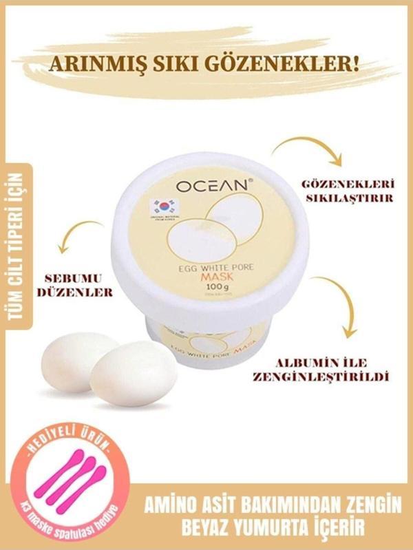Ocean Yumurta Akı Maskesi, Gözenek Sıkılaştırıcı Egg Mask Wash Soft Scrub - Image 1