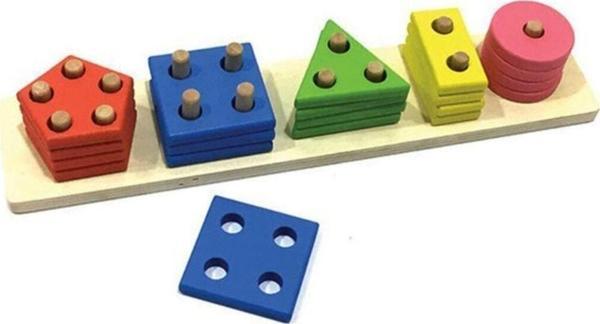 Okçu Ahşap Geometrik Şekiller - Image 1