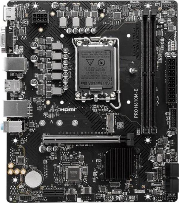 MSI PRO H610M-E 5600MHZ(OC) HDMI VGA M.2 1700p - Image 1