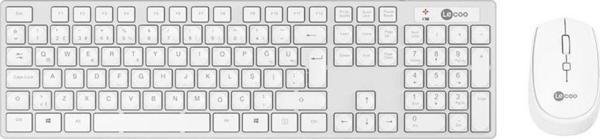 LENOVO LECOO KM2001 KLAVYE & MOUSE KABLOSUZ SET BEYAZ - Image 1