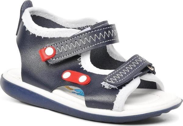 Ayakmod 22Y05 Lacivert-Kırmızı-Beyaz Comfort Erkek Çocuk Sandalet - Image 1