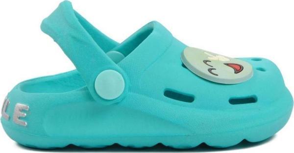 Ayakmod Brn 1648-B Su Yeşili Desenli Bebek Sabo Terlik - Image 1