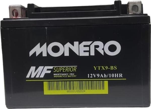 9Ah 12V MONERO ALÇAK MOTOSİKLET AKÜSÜ - Image 1
