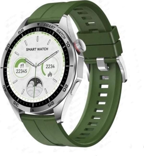 Haino Teko Rw44 Watch Gt4 Amoled Ekran Android İos Harmonyos Uyumlu 3 Kordonlu Akıllı Saat Yeşil - Image 1