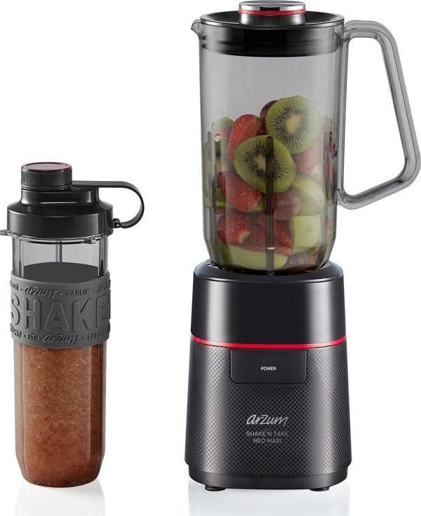 Arzum AR1174 Shake'N Take Neo Maxi 500 W Sürahi Blender Siyah - Image 1