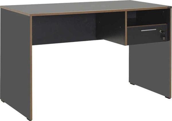 Adore Mobilya Concept Kilitli Çekmeceli Çalışma Masası-Antrasit-Kontra 120x75x60 cm (GxYxD) - Image 1
