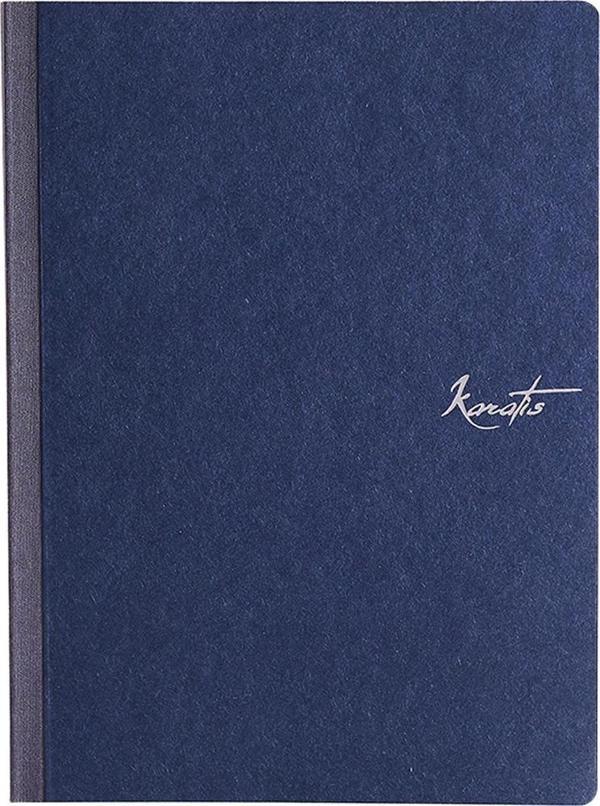 Karatis - 19*26 - 144 Yaprak Tomoe River Defter - Midnight Blue - Image 1