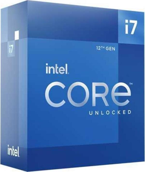 Intel Alder Lake Core TRAY i7 12700F 3.6Ghz 1700P 25Mb Box (65W) Novga Kutusuz İşlemci - Image 1