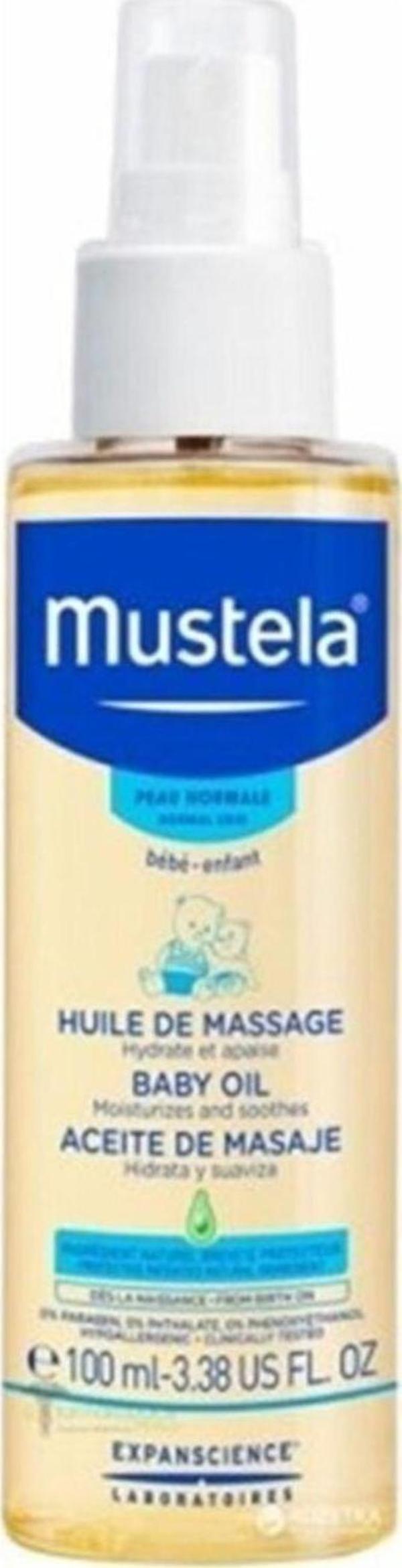 Mustela Baby Massage Oil Nemlendirici ve Rahatlatıcı Bebek Yağı 100 ml - Image 1