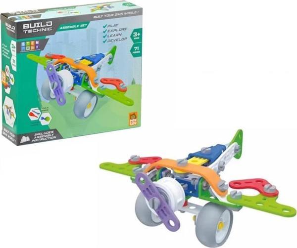 Roy Toy Sök Tak Araçlar 71 Parça UÇAK Kendin Yap Oyun Seti 3+ Yaş Üzeri Çocuklar İçin - Image 1