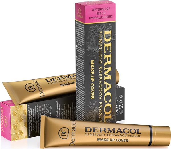 Dermacol - 207- Uzun süre kalıcı, su geçirmez, tam kapatıcı krem fondöten Tüm ciltler için, 30gr SPF30  - Image 1
