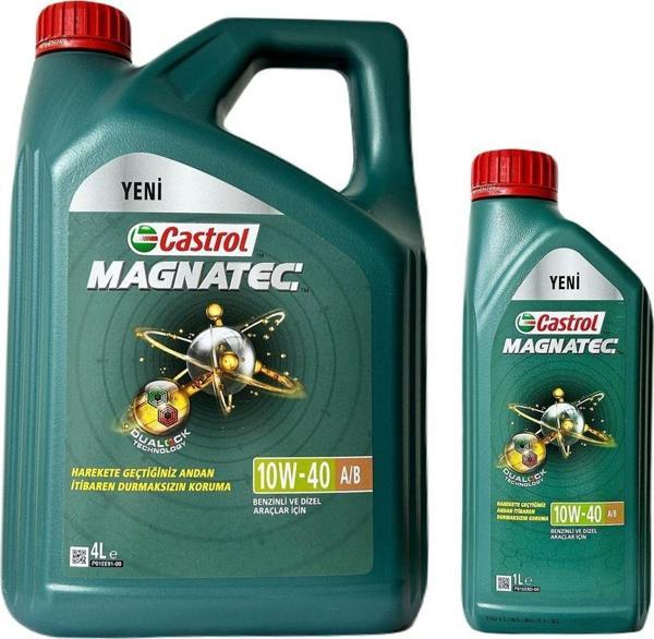 Castrol Magnatec 10W40 4 + 1 Litre Motor Yağı (Üretim Yılı: 2022) - Image 1