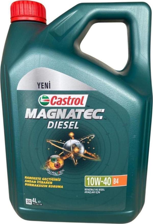 Castrol Magnatec Diesel 10W/40 B4 4 Litre Dizel Motor Yağı (Üretim Yılı: 2023) - Image 1