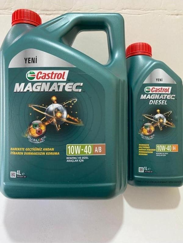 Castrol Magnatec Diesel 10W-40 B4 5 Litre Motor Yağı (Üretim Yılı: 2022) - Image 1