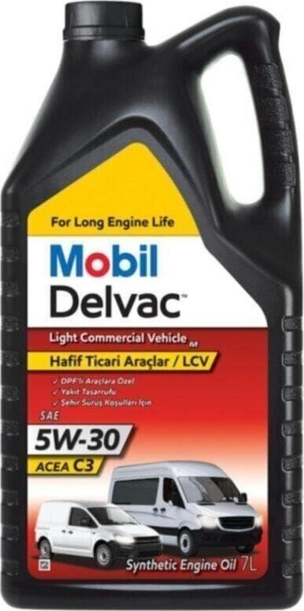 Mobil Delvac Lcv M 5W-30 Hafif Ticari 7 Litre Motor Yağı (Üretim Yılı: 2021) - Image 1