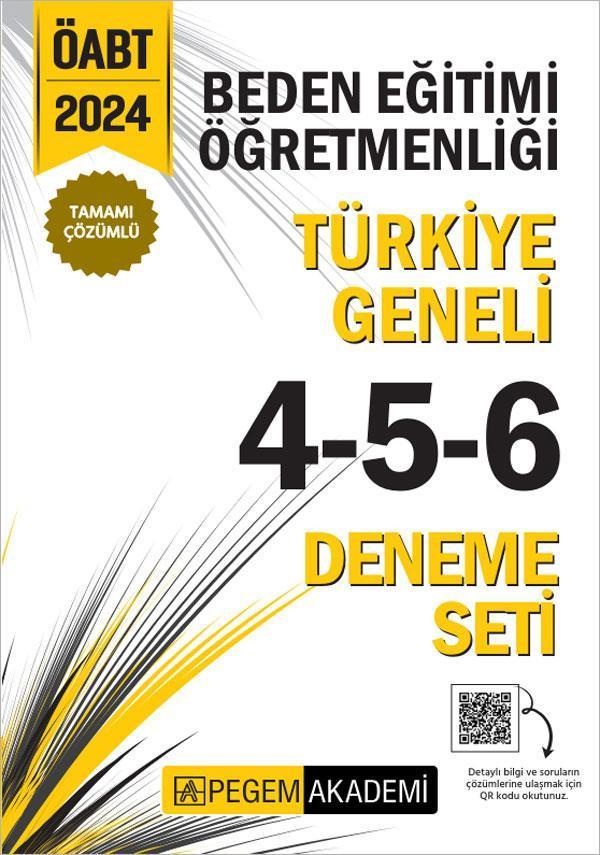 2024 KPSS ÖABT Beden Eğitimi Öğretmenliği Tamamı Çözümlü Türkiye Geneli 4-5-6 (3'lü Deneme Seti) - Pegem Akademi Yayıncılık - Image 1