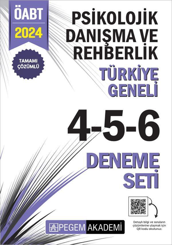 2024 KPSS ÖABT Psikolojik Danışma ve Rehberlik Tamamı Çözümlü Türkiye Geneli 4-5-6 (3'lü Deneme Seti - Pegem Akademi Yayıncılık - Image 1