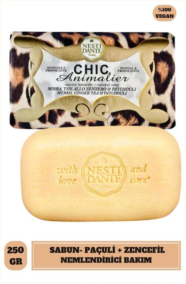 Sabun Chic Animalier Bronze Paçuli ve Zencefil Kokusu Arındırıcı Vegan Bakım 250 g - Image 1