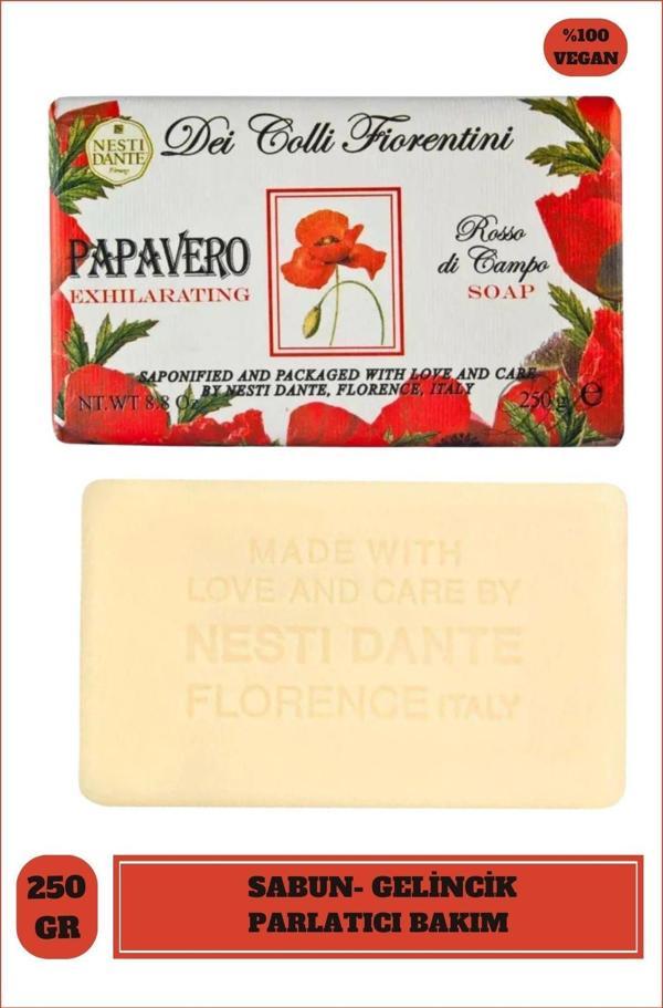 Sabun Dei Colli Fiorentini Poppy Gelincik Vegan Bakım 250 g - Image 1