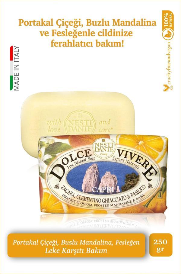 Sabun Dolce Vivere Capri Turunçgil Kokusu Vegan Bakım 250 g - Image 1
