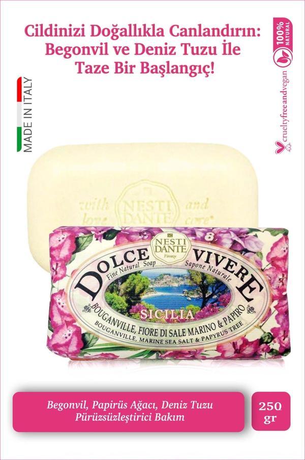 Sabun Dolce Vivere Scilia Vegan Bakım 250 g - Image 1