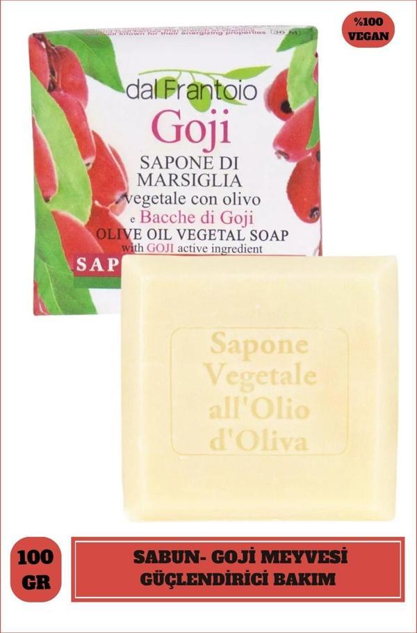 Sabun Frantoio Goji Berry Goji Meyvesi Güçlendirici Vegan Bakım 100 g - Image 1