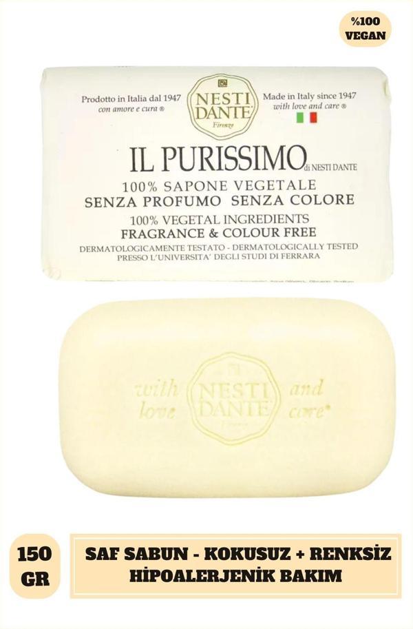Sabun IL Purissimo Saf Sabun Kokusuz Vegan Bakım 150 g - Image 1