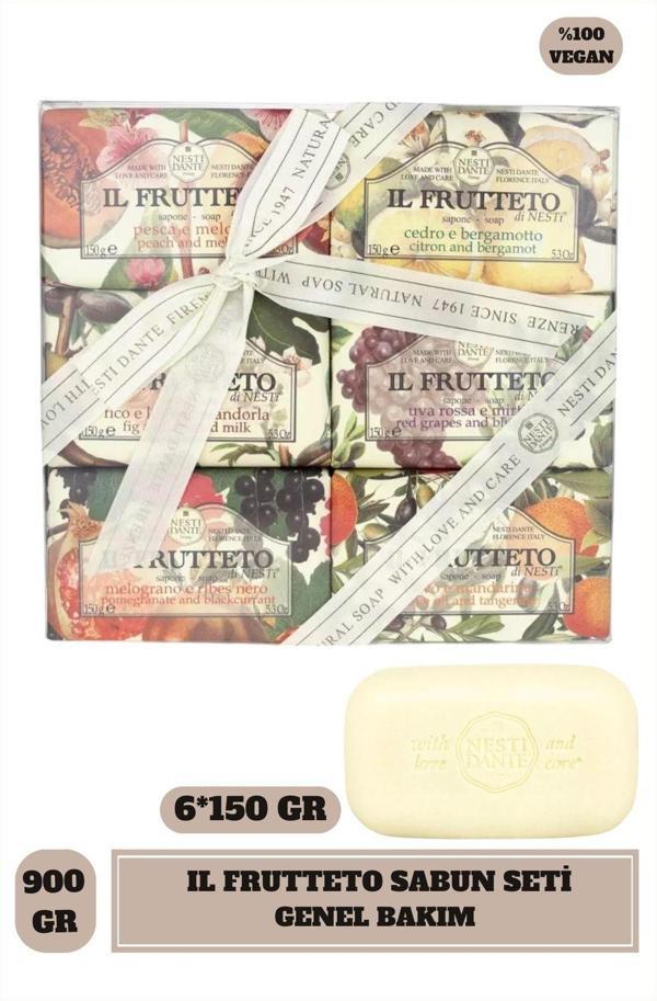 Sabun Seti IL Frutteto 6 Çeşit Kokulu Vegan Bakım 6 x 150 Gr - Image 1