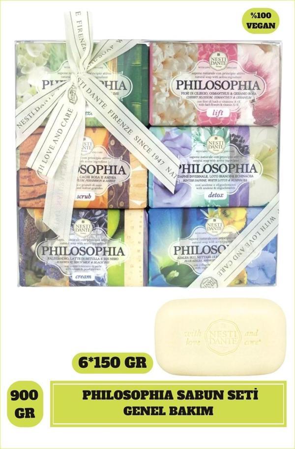 Sabun Seti Philosophia 6 Çeşit Kokulu Vegan Sabun 6 x 150 Gr - Image 1
