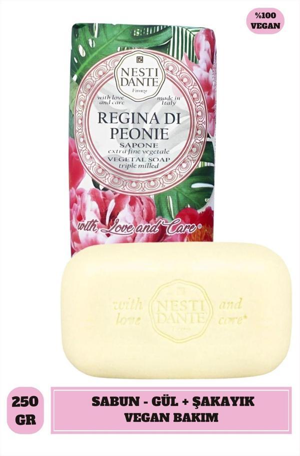 Sabun With Love and Care Regina di Peonie Çiçeksi Vegan Bakım 250 g - Image 1