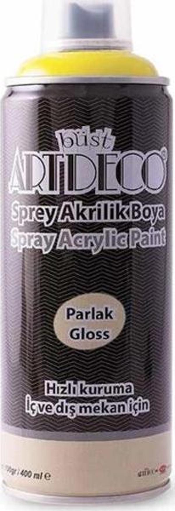 Artdeco Akrilik Sprey Boya 400ml Güneş Sarı 160 - Image 1