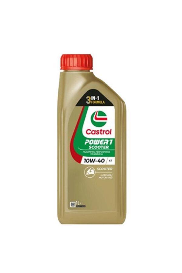Castrol Power1 Scooter 10W-40 4T Motosiklet Yağı 1 Lt - Image 1